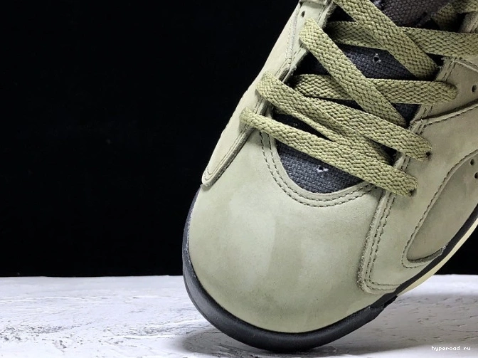 Scott Medium CN1084-200 Air Olive 6 Jordan x Travis 0629
